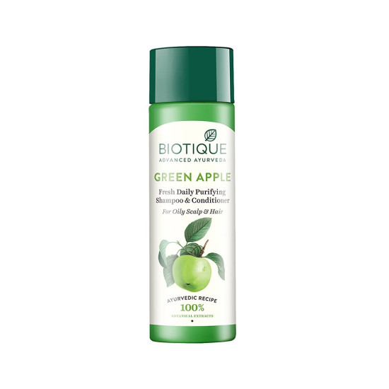Biotique Green Apple Shine & Gloss Shampoo & Conditioner - Natural Hair Care