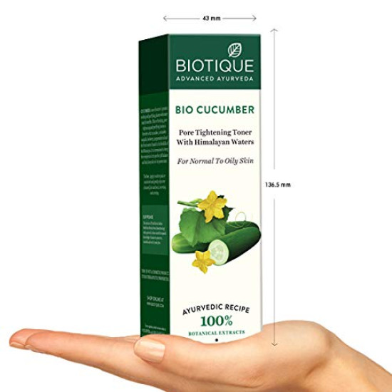 Biotique Cucumber Pore Tightening Toner - Ayurvedic & Organic