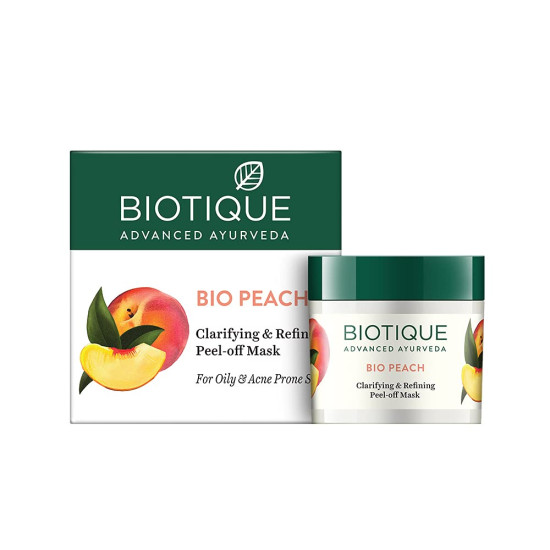 Biotique Bio Peach Clarifying and Refining Peel Off Mask - For Oily & Acne Prone Skin
