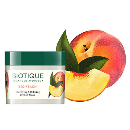 Biotique Bio Peach Clarifying and Refining Peel Off Mask - For Oily & Acne Prone Skin