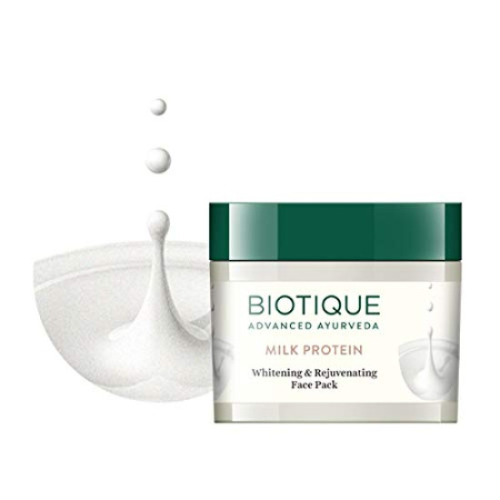Biotique Milk Protein Instant Glow Brightening Face Pack - For All Skin Types