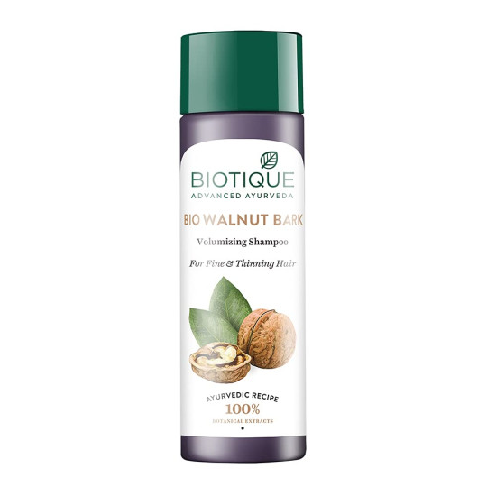Biotique Bio Walnut Volume and Bounce Shampoo - Volumizing Shampoo for Thin Hair
