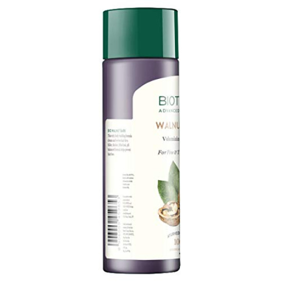 Biotique Bio Walnut Volume and Bounce Shampoo - Volumizing Shampoo for Thin Hair