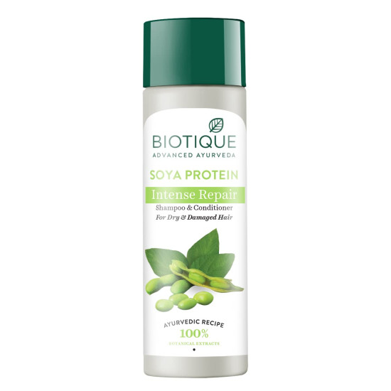 Biotique Bio Soya Protein Fresh Nourishing Shampoo - Repairs Dry and Damaged Hair