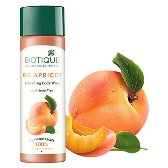 Biotique Bio Apricot Refreshing Body Wash - Keeps Skin Fresh and Clean