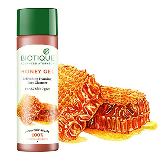 Biotique Honey Gel Foaming Face Cleanser - Soothe & Nourish
