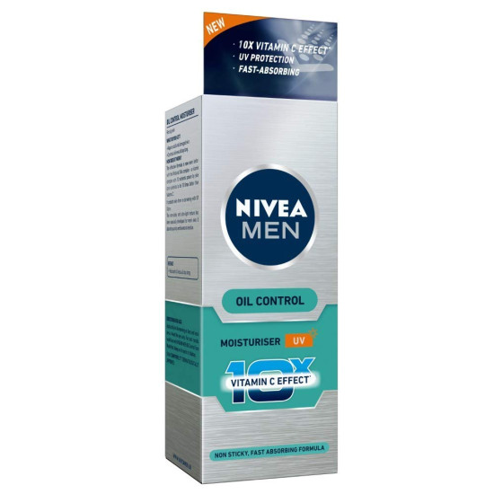 NIVEA Men Moisturiser, Oil Control Cream - Advanced Skin Whitening