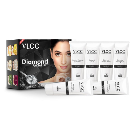 VLCC Diamond Facial Kit - Skin Purifying with Parlour Glow