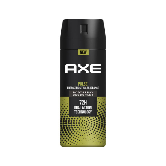 AXE Pulse Long Lasting Deodorant Bodyspray For Men 150 Ml - Energizing Citrus Fragrance