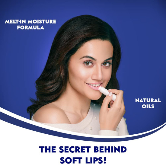 NIVEA Original Care Lip Balm - 24H Melt in Moisture Formula