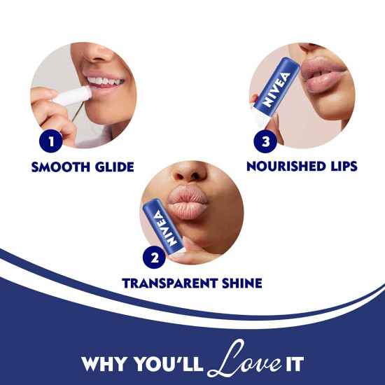 NIVEA Original Care Lip Balm - 24H Melt in Moisture Formula