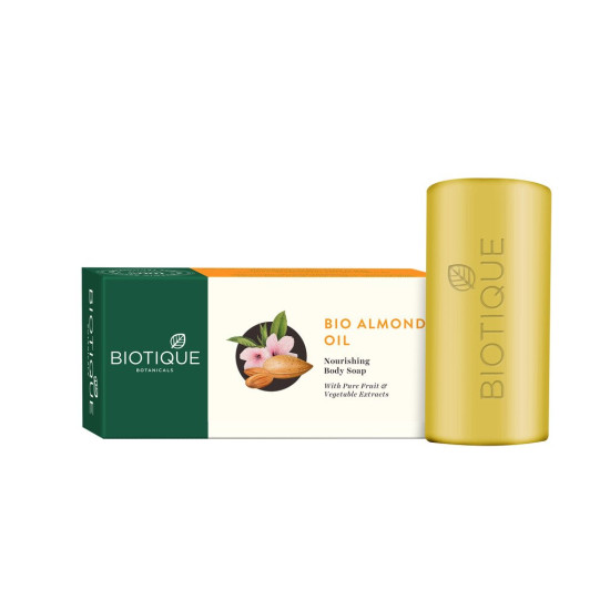 Biotique Almond Oil Nourishing Bathing Bar - Ayurvedic & Organically Pure