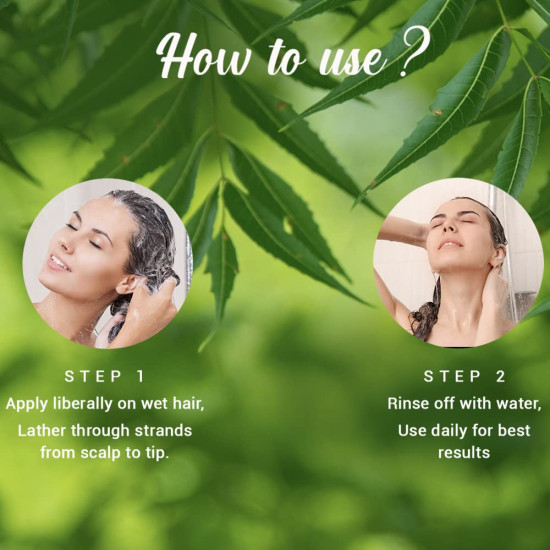 Biotique Fresh Neem Anti Dandruff Shampoo and Conditioner - Controls Dandruff and Eliminates Dryness