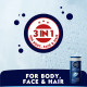 NIVEA MEN Cool Kick 250ml Body Wash - Refreshing Icy Menthol