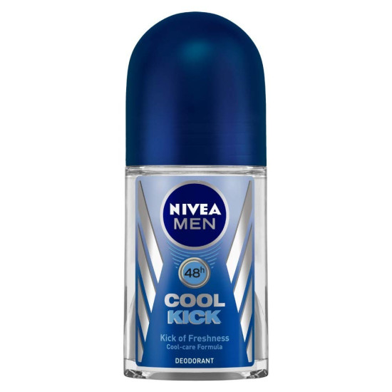 NIVEA MEN Cool Kick Deo Roll On - 48H Freshness with Mint Extracts