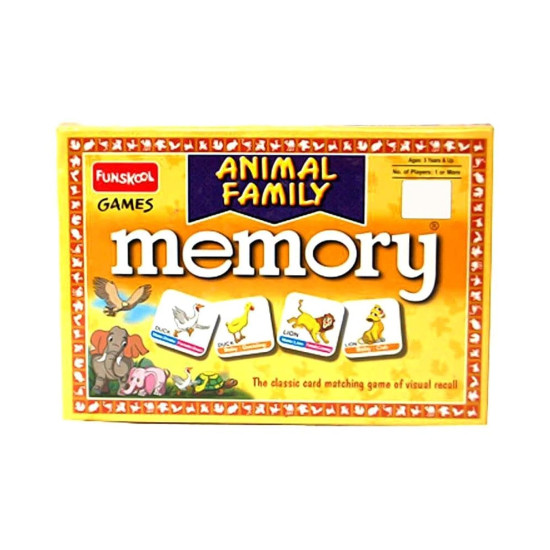 Funskool Games - Memory Animal Family - Educational Matching Picture Game