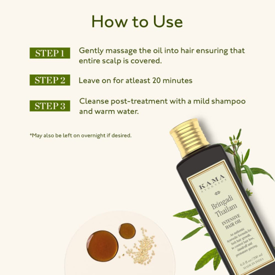 Kama Ayurveda Bringadi Intensive Hair Treatment - Nourish & Strengthen Hair