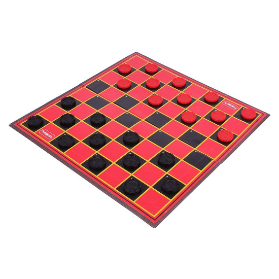 Funskool Games - Checkers Plus 5: 5-in-1 Board Game Set for Kids & Family