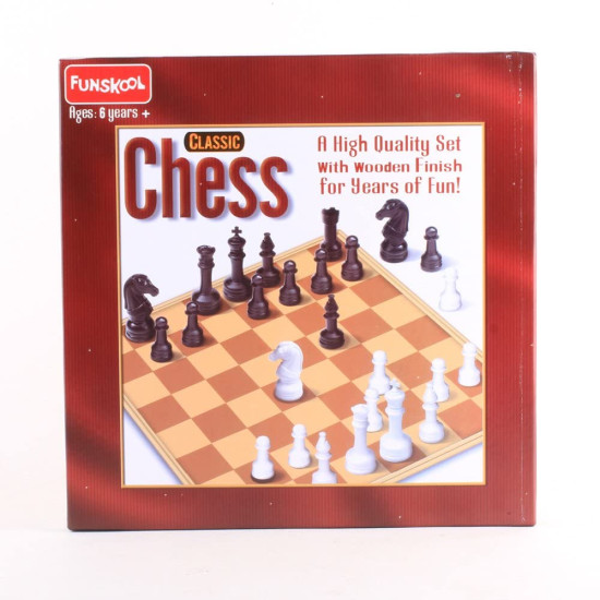 Funskool Games Chess Classic - Wooden Finish Strategy Game