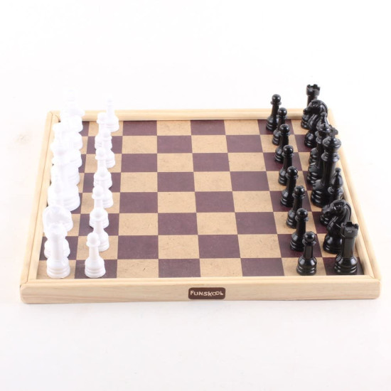 Funskool Games Chess Classic - Wooden Finish Strategy Game
