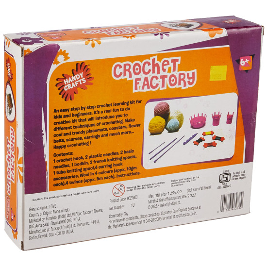 Funskool Handycrafts Crochet Factory - Creative Crochet Kit for Kids