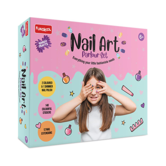Funskool Handycrafts Nail Art Parlour Set - Creative Manicure Kit for Kids