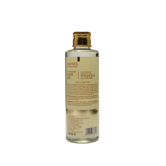 Jovees Herbal Bhringraj & Olive Intensive Restructuring Hair Oil 100 ml - Strengthens & Nourishes