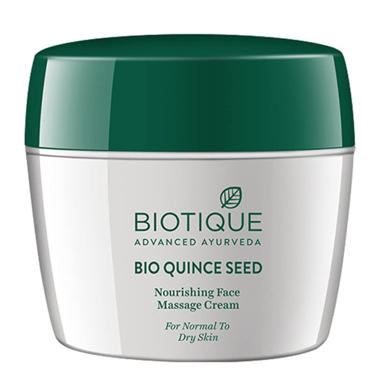 Biotique Quince Seed Anti Aging Face Massage Cream - Nourishing Skincare for Normal to Dry Skin