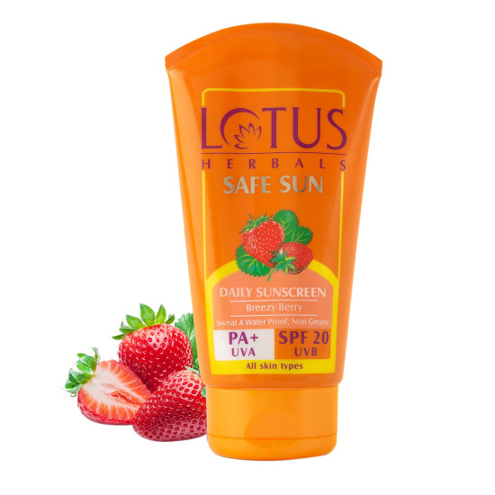 Lotus Herbals Safe Sun Block Cream SPF 20 - Complete Sun Protection
