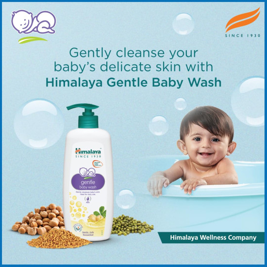 Himalaya Gentle Baby Wash (100ml) - Soap-Free Cleansing for Babies