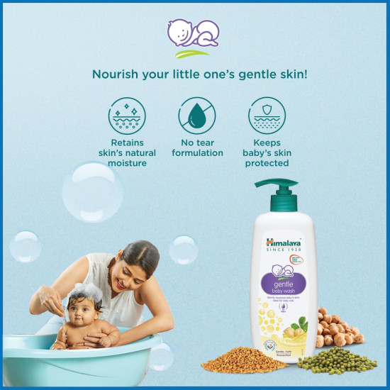 Himalaya Gentle Baby Wash (100ml) - Soap-Free Cleansing for Babies