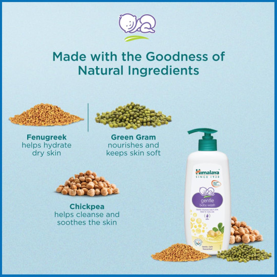 Himalaya Gentle Baby Wash (100ml) - Soap-Free Cleansing for Babies