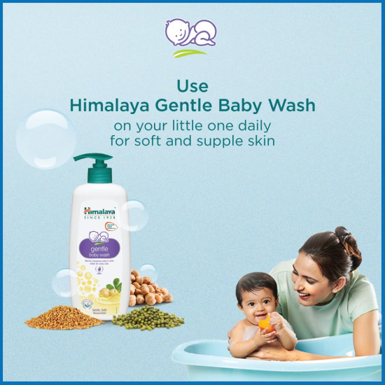 Himalaya Gentle Baby Wash (100ml) - Soap-Free Cleansing for Babies