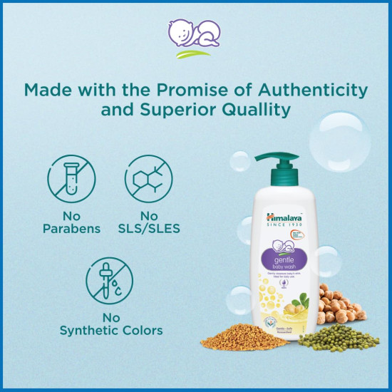 Himalaya Gentle Baby Wash (100ml) - Soap-Free Cleansing for Babies