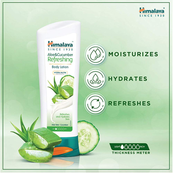 Himalaya Refreshing Body Lotion - Aloe and Cucumber, 200ml