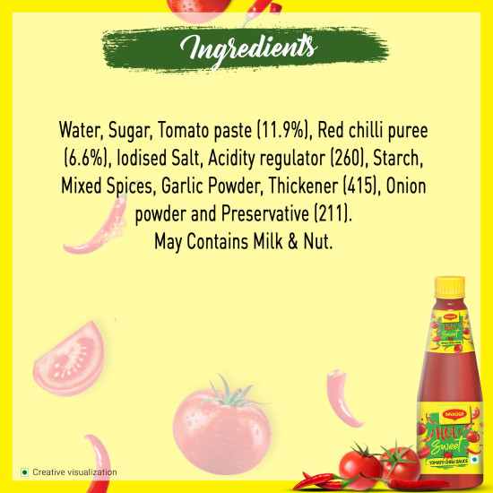 Maggi Hot & Sweet Tomato Chilli Sauce - Perfect Blend of Tomatoes & Chillies