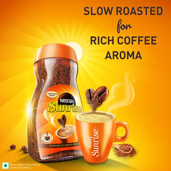 Nescafé Sunrise Instant Coffee-Chicory Mix - Rich Aroma and Taste
