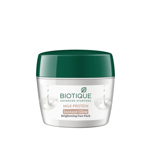 Biotique Milk Protein Instant Glow Brightening Face Pack - Natural Whitening
