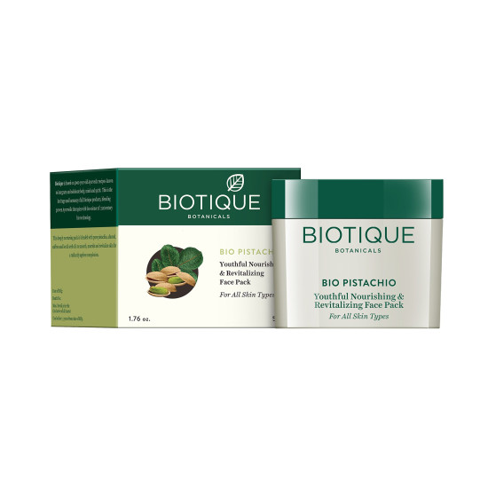 Biotique Pistachio Anti Ageing Nourishing Face Pack - For All Skin Types