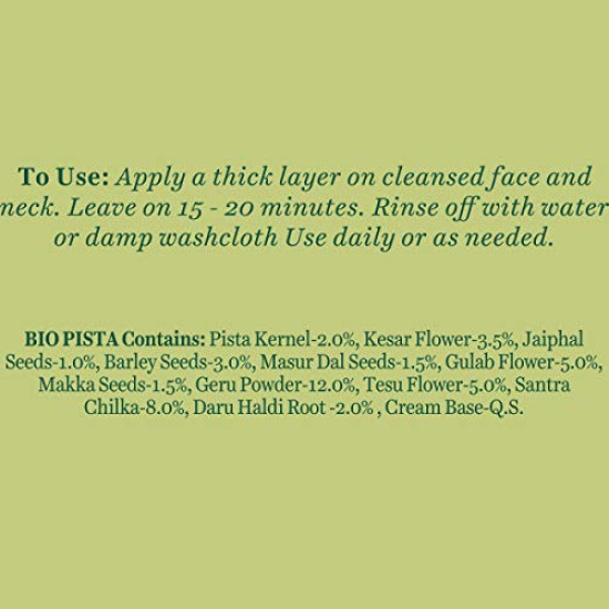 Biotique Pistachio Anti Ageing Nourishing Face Pack - For All Skin Types