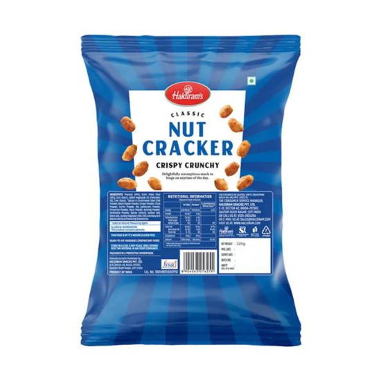 Haldiram's Nut Cracker, 200G + 20G Extra - Authentic Indian Snack
