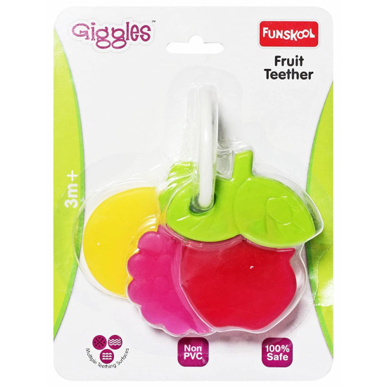 Funskool Giggles Fruit Teether - Soothing Infant Teether Funskool Giggles Fruit Teether - Soothing Infant Teether