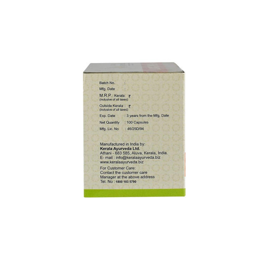KERALA Ayurveda Laxinol-H Capsule - Natural Laxative for Digestive Health