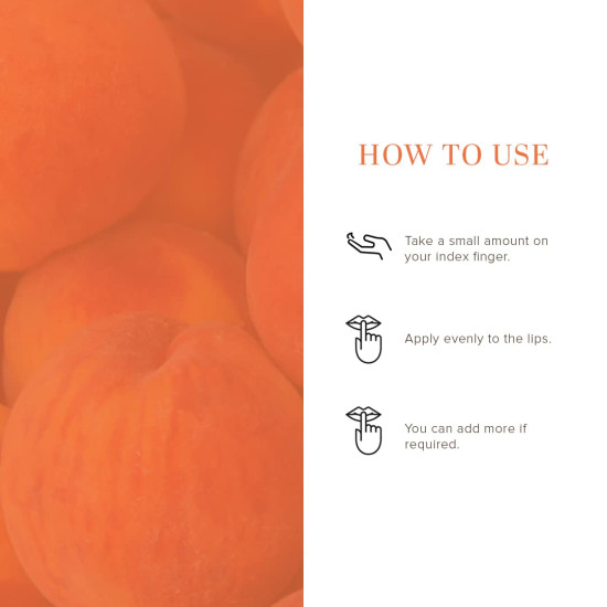 Khadi Natural Peach Lip Balm - Soft & Hydrated Lips
