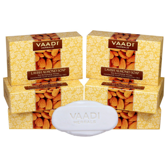 VAADI HERBALS Lavish Almond Soap - Deep Moisturizing & Cleansing