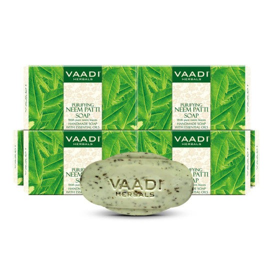 Vaadi Herbals Neem Patti Soap - Pure Neem Leaves Formula