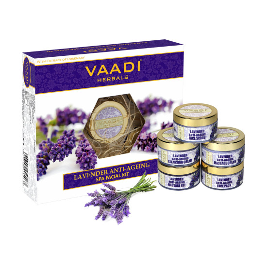 Vaadi Herbals Lavender Anti Ageing Spa Facial Kit - Rejuvenate Your Skin