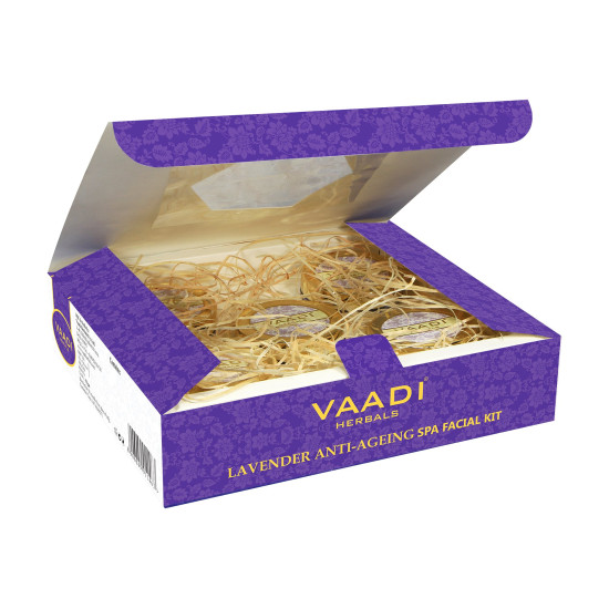 Vaadi Herbals Lavender Anti Ageing Spa Facial Kit - Rejuvenate Your Skin