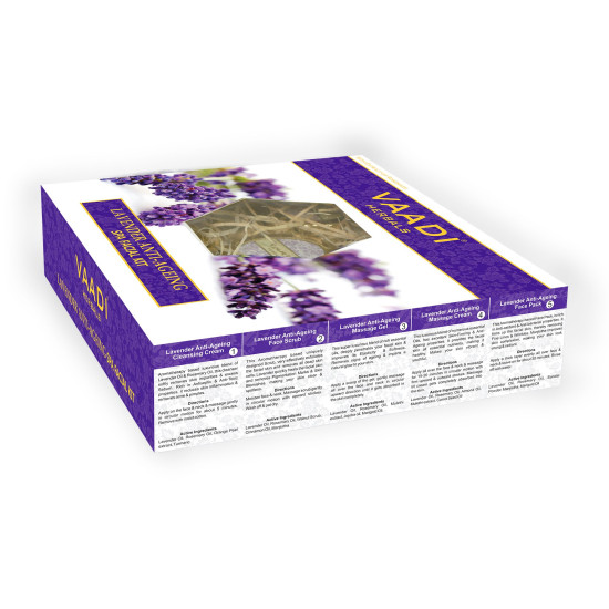 Vaadi Herbals Lavender Anti Ageing Spa Facial Kit - Rejuvenate Your Skin