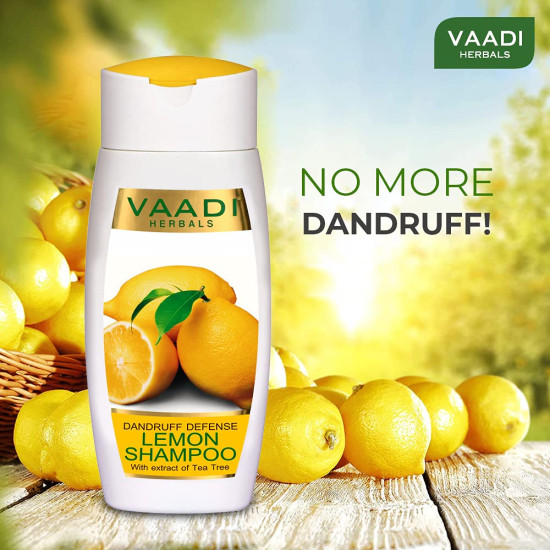 Vaadi Herbals Dandruff Defense Lemon Shampoo - Tea Tree Extract